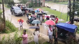 পাহাড়ের ওপর থেকে গাছের গোড়ালি পড়ে প্রাণ গেল বৃদ্ধের